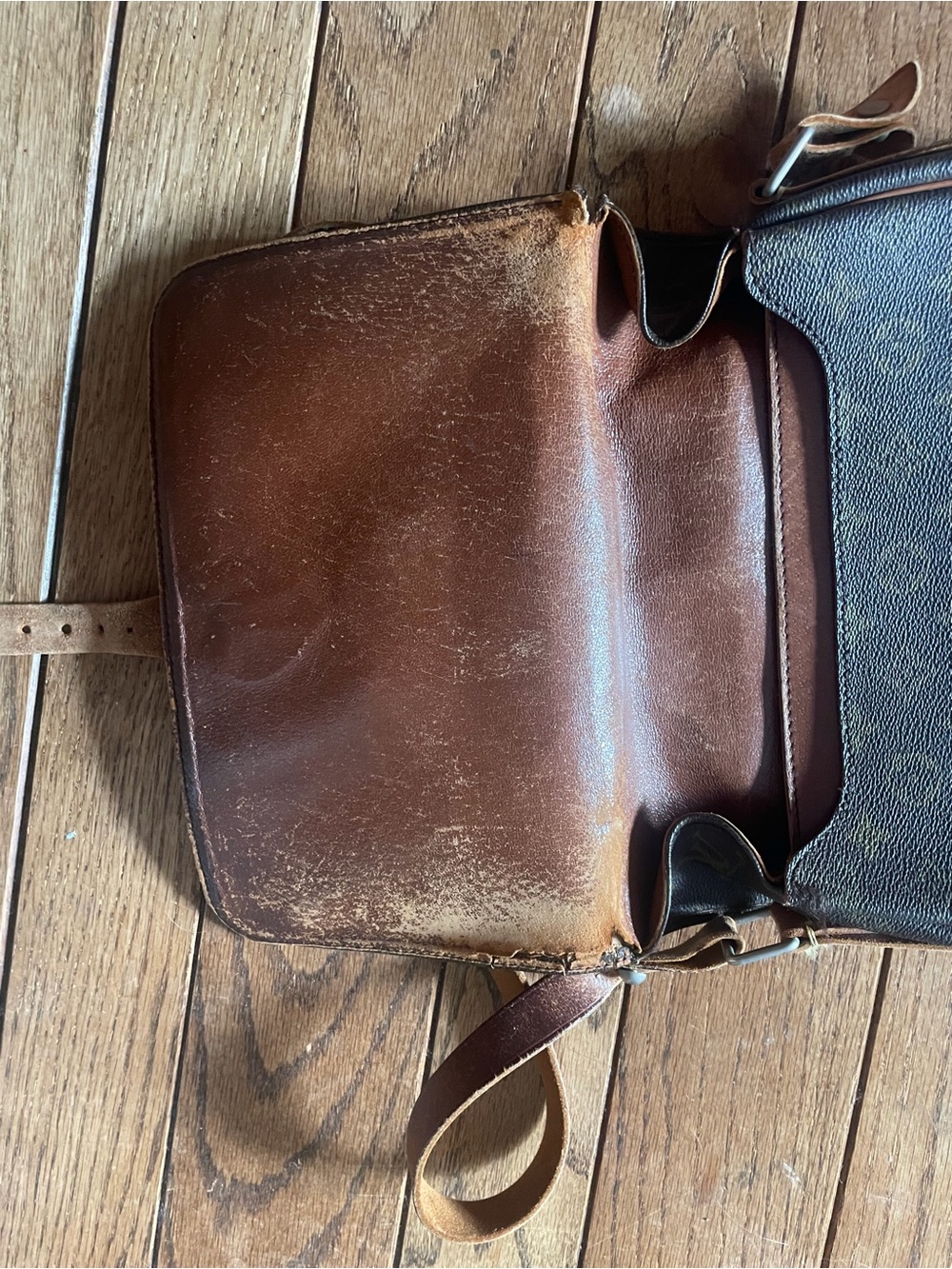 Louis Vuitton Monogram Crossbody Bag in Brown and Tan - Picture 7 of 10